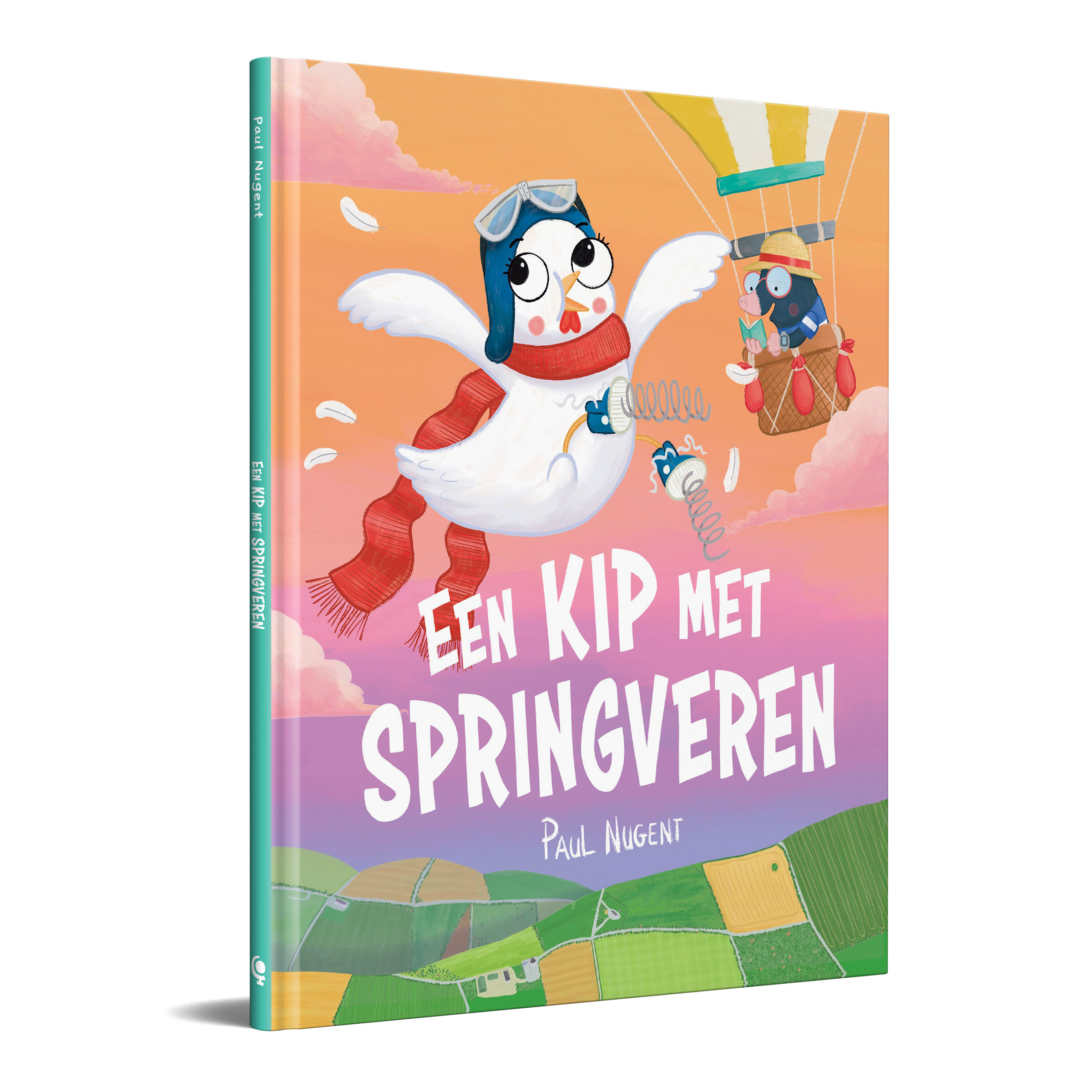 KNBPRN052 Een kip met springveren