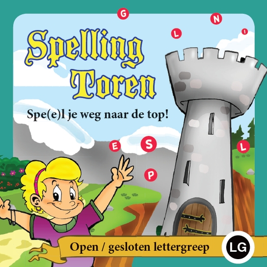 SNRSPT111 Spellingtoren open en gesloten lettergrepen